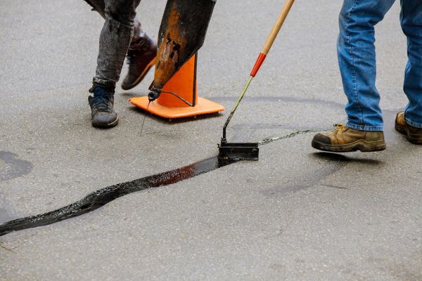 Parking Lot Crack Sealing in Peyton